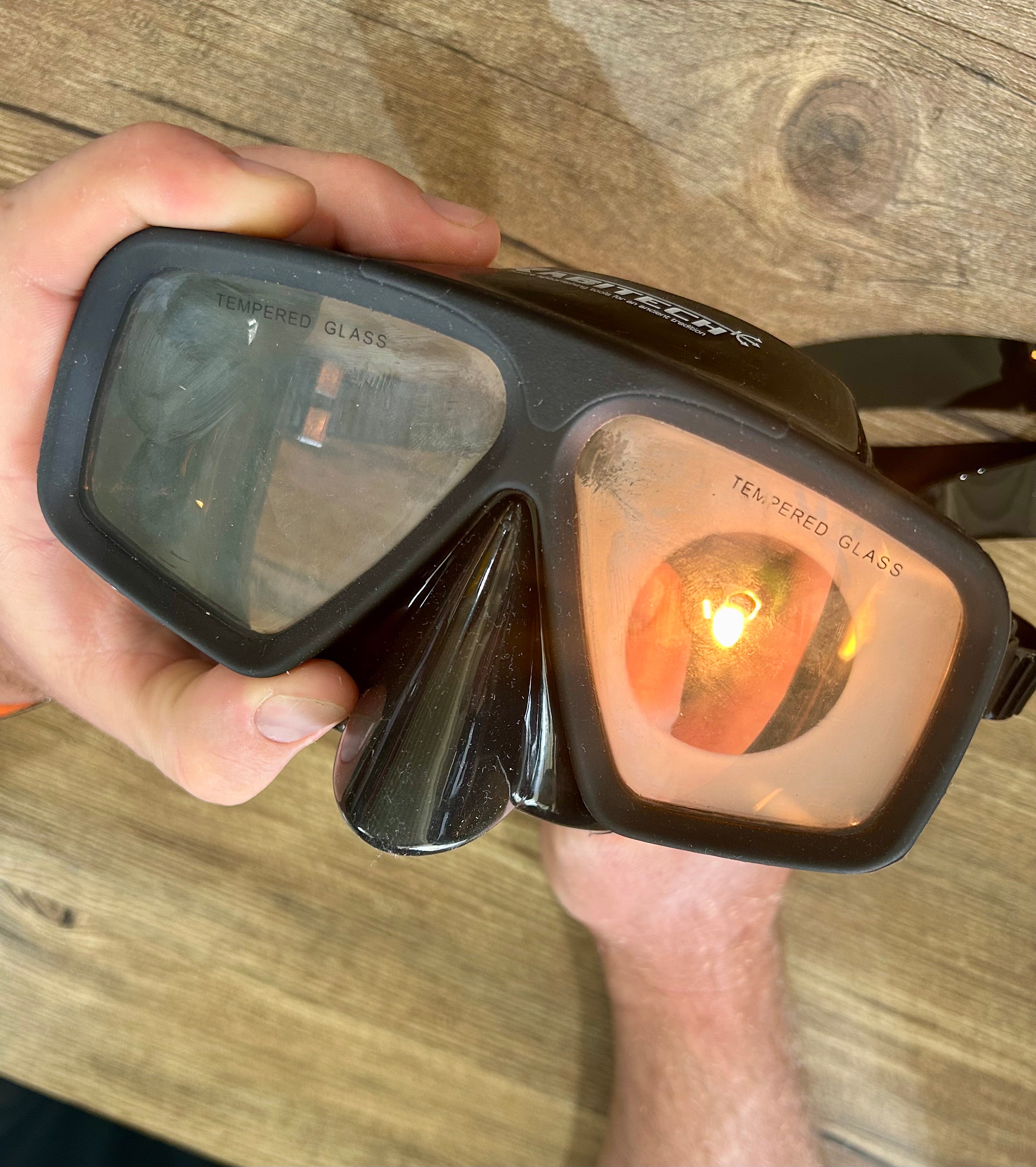 Why burn your dive mask?