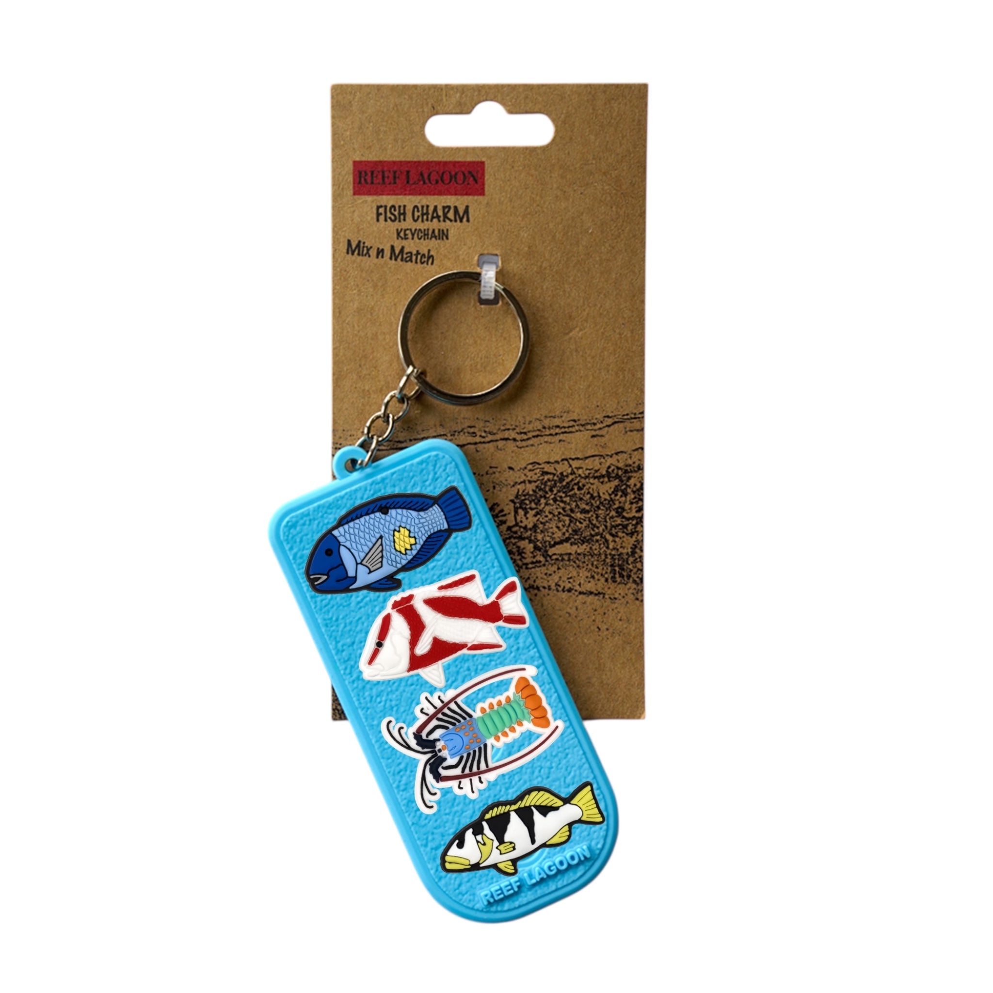 Reef Lagoon Fish Charm Mix and Match Keychain