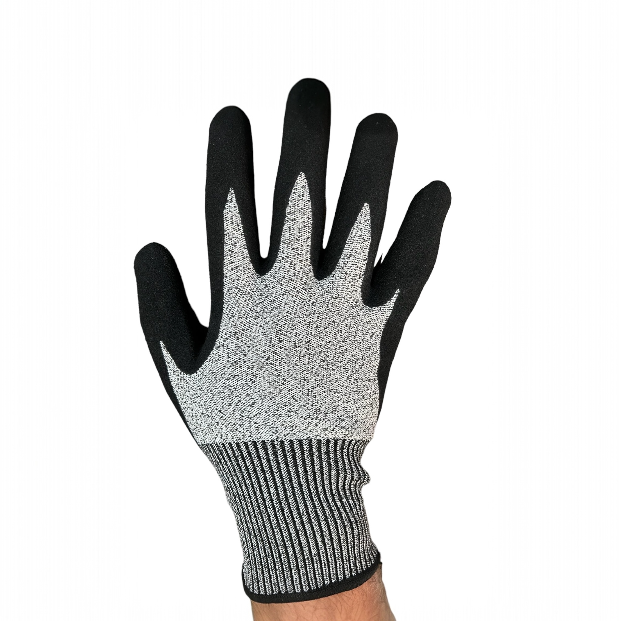 Nitrile coated non slip resistant spearfishing gloves