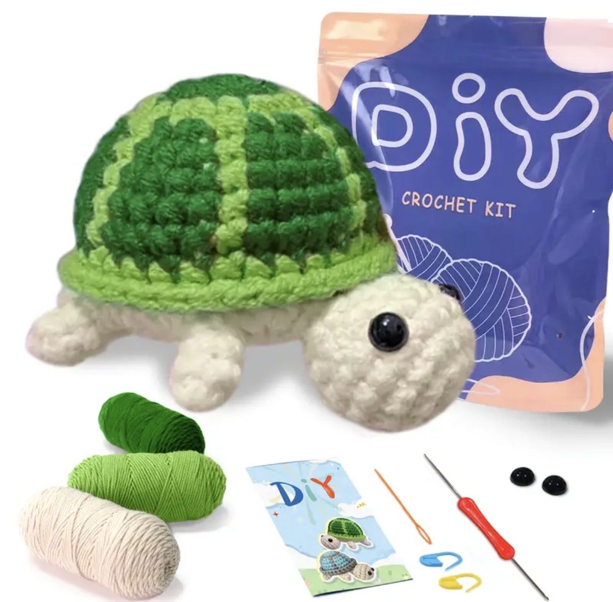 Turtle Crotchet Kit, DIY