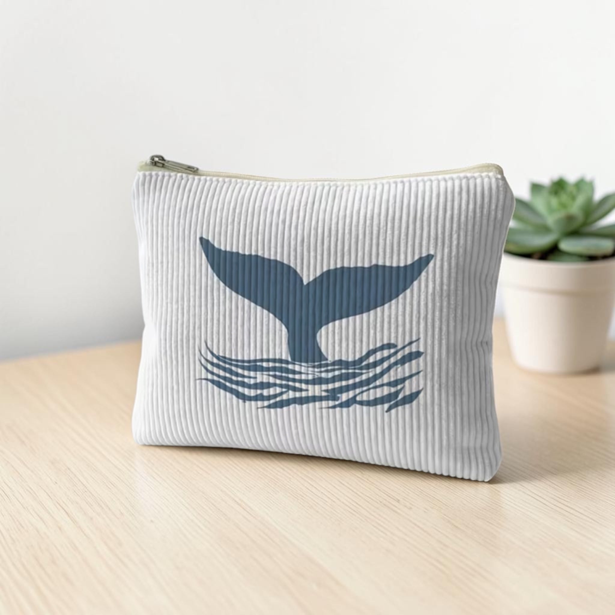 Corduroy Whale Tail Bag