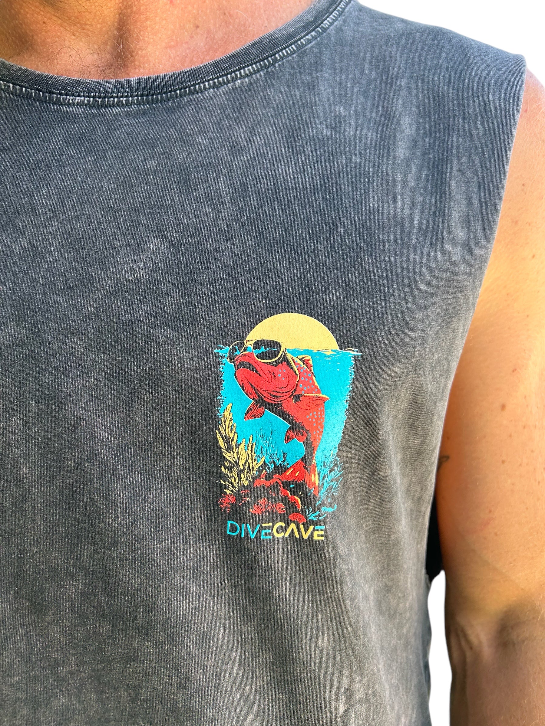 Dive Cave Cotton Tank Tee