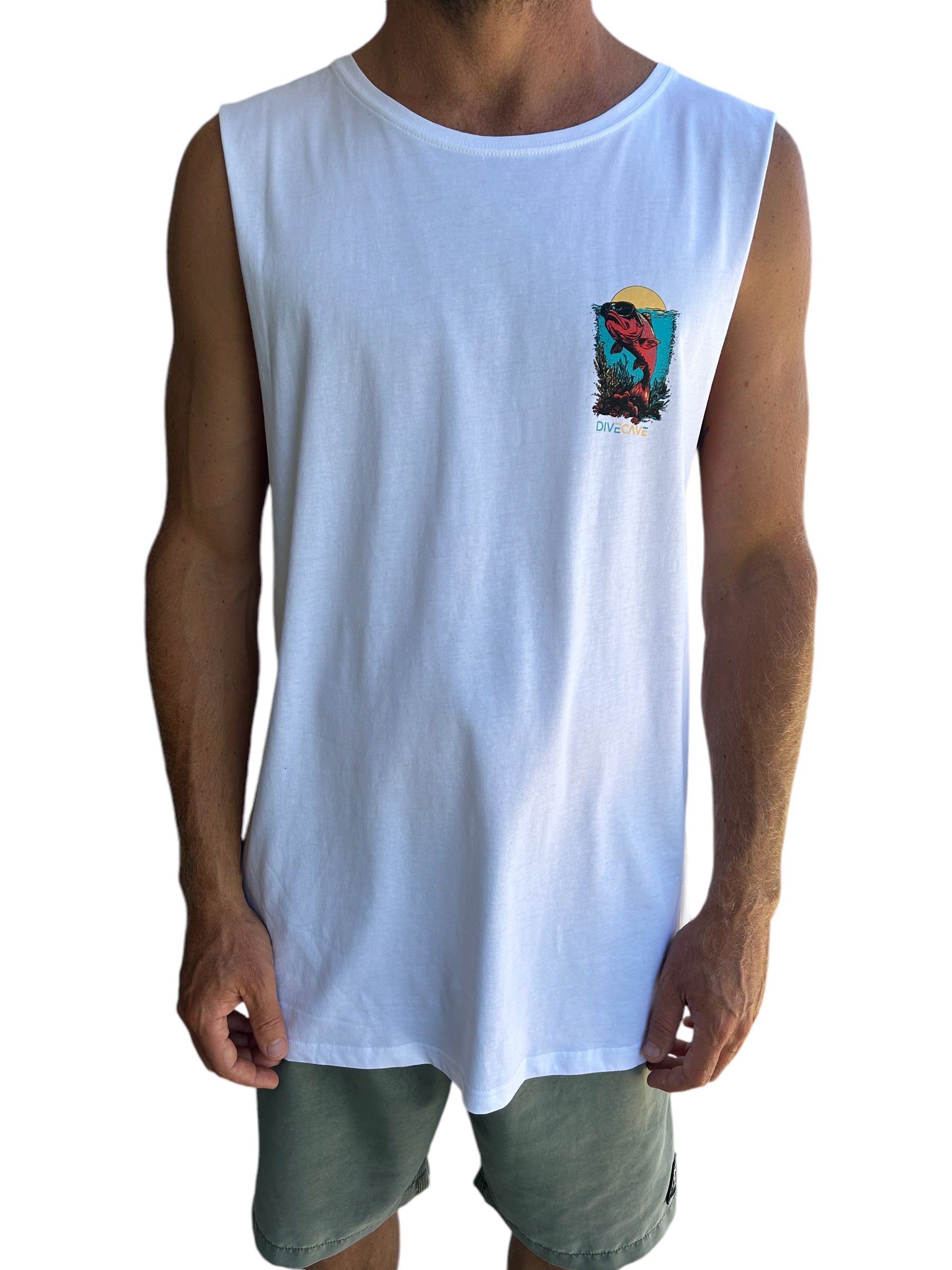 Dive Cave Cotton Tank Tee