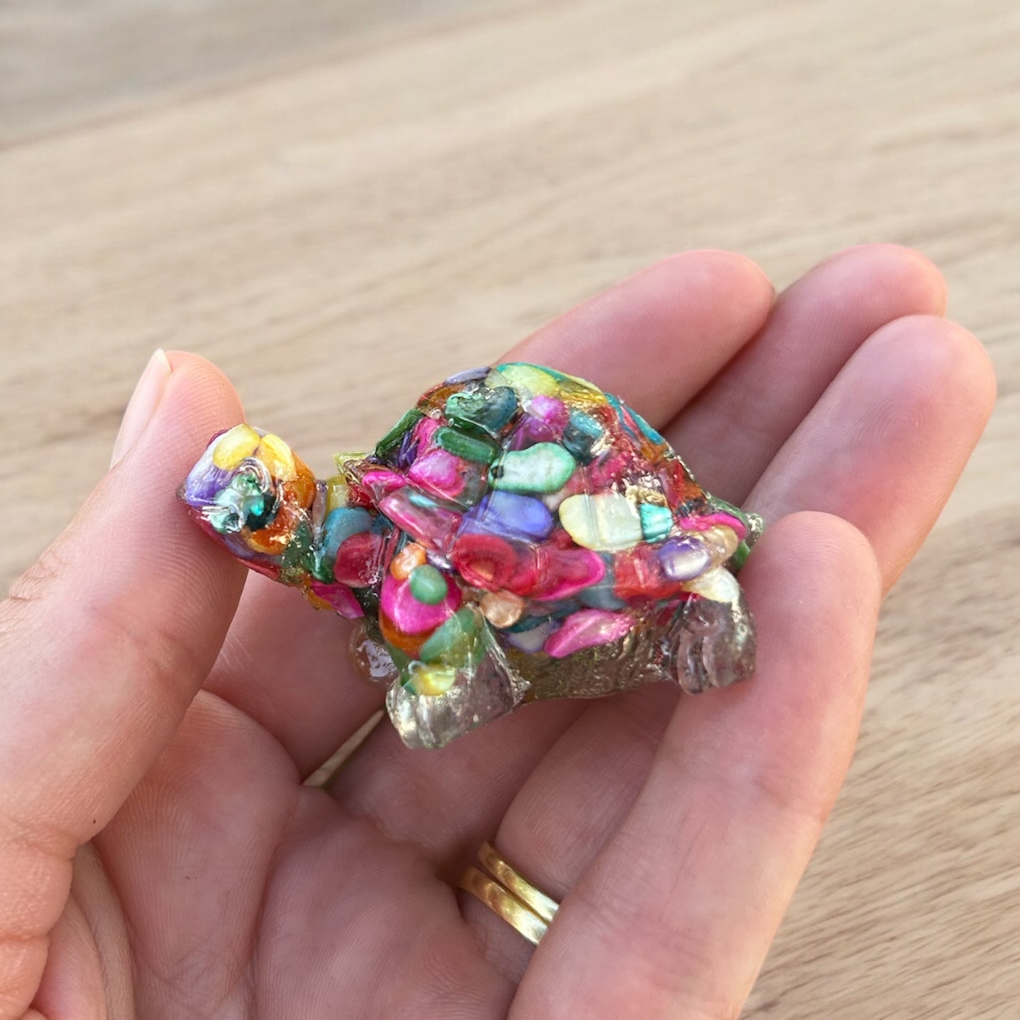 Crystal Turtle Pocket Totem – Gift Bag Set