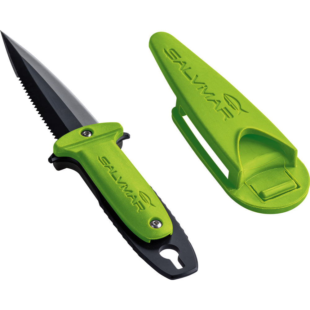 Salvimar St Atlantis Dive Knife Lime Green