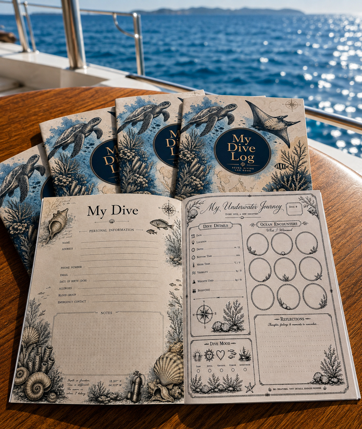 My Dive Log Book Adventure Pack