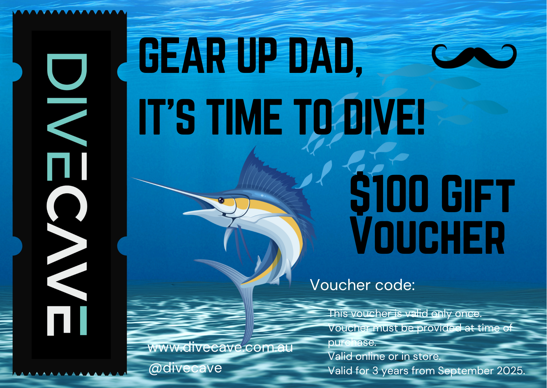 Gift Card Voucher Father's Day