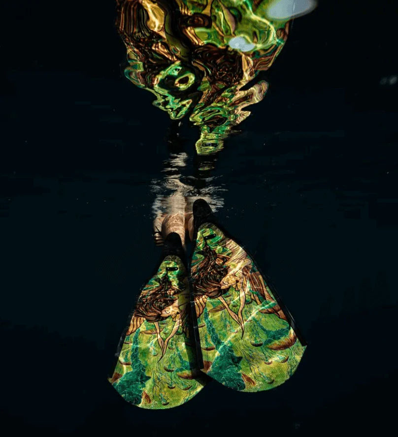 DiveR composite Fins - Green Mermaid 2