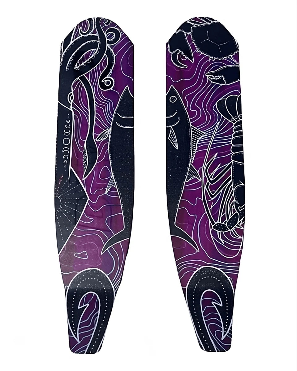 DiveR Carbon Fibre fins - Prey Purple