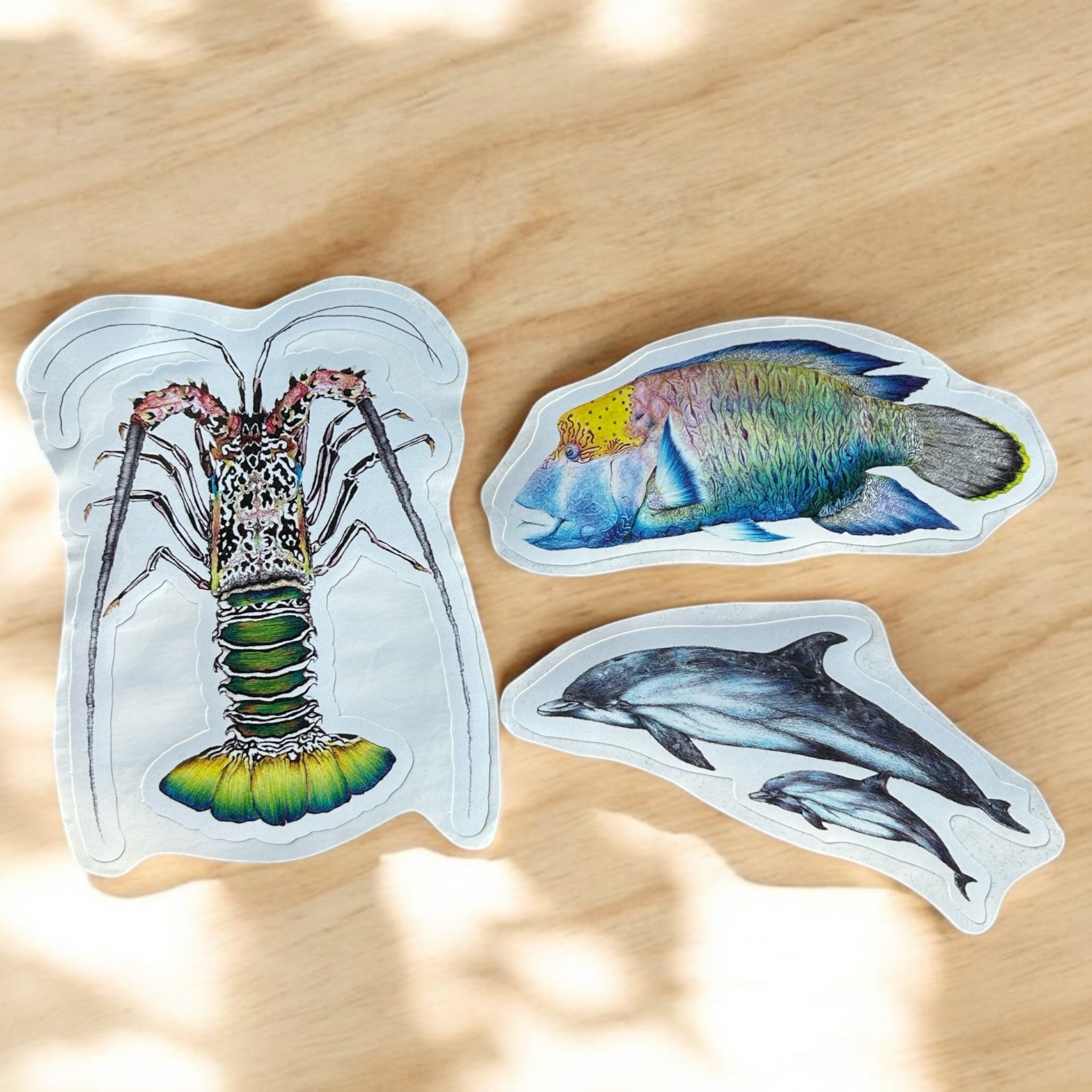Waterproof Ocean animal stickers - Biro By Brooke
