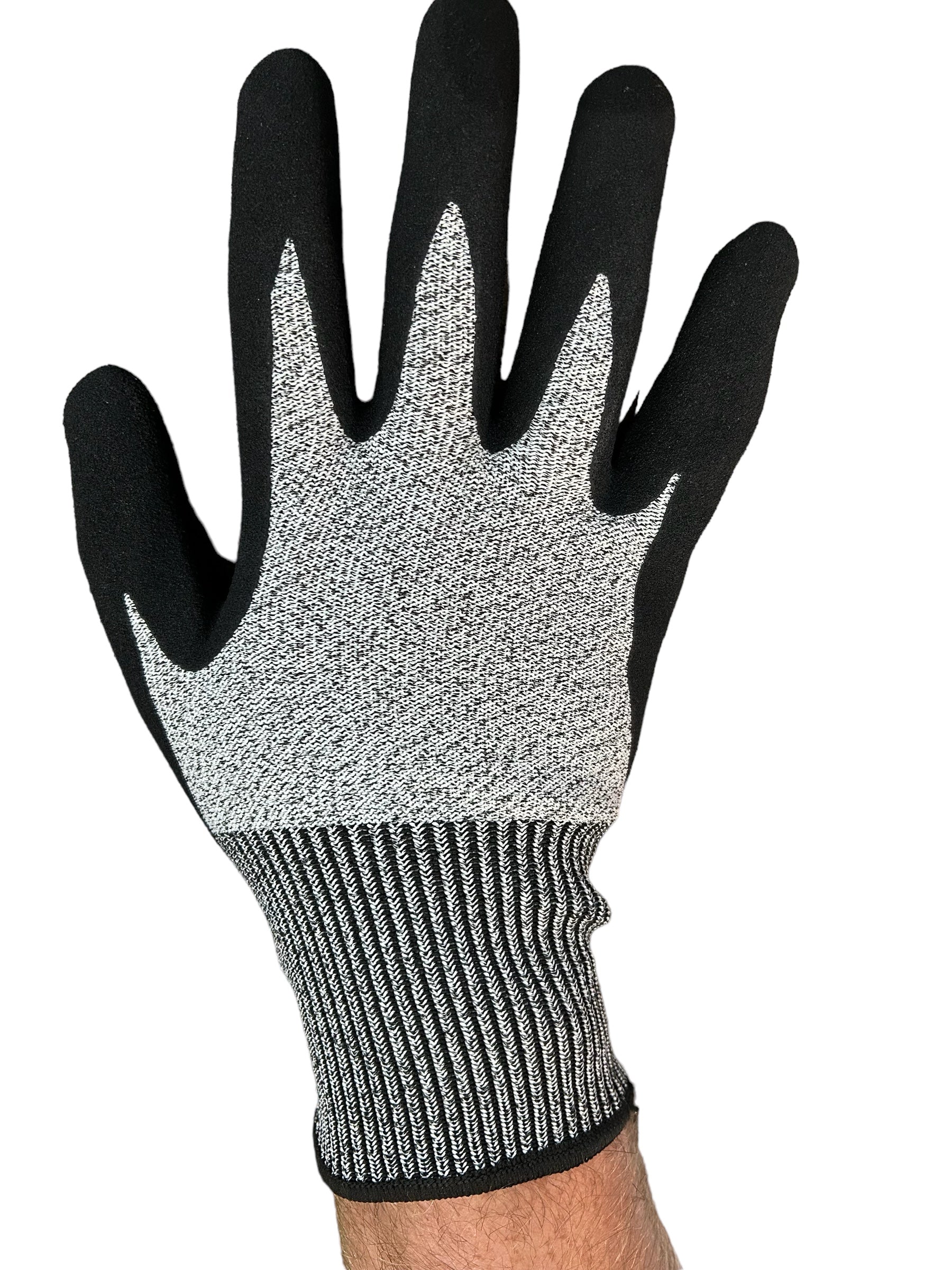 Nitrile coated non slip resistant spearfishing gloves